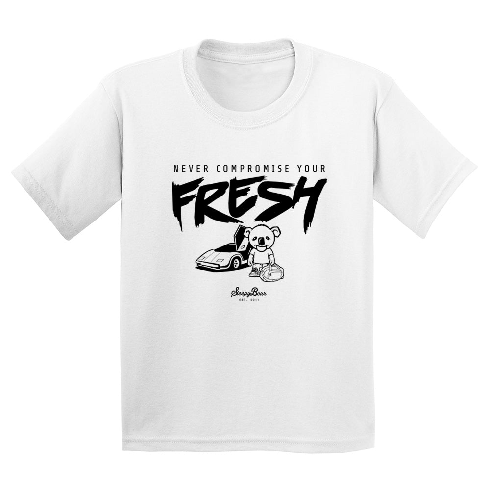 Never Compromise Your Fresh | Black Print | Kids